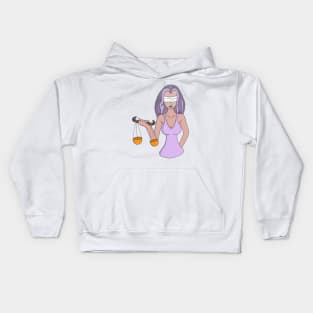 Libra and the Lady of Justice Kids Hoodie